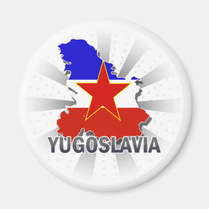Imã Mapa 2,0 da bandeira de Jugoslávia