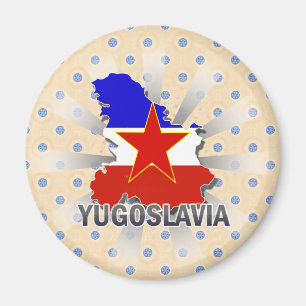 Imã Mapa 2,0 da bandeira de Jugoslávia