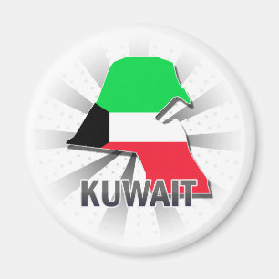 Imã Mapa 2,0 da bandeira de Kuwait