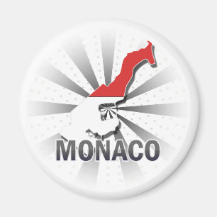 Imã Mapa 2,0 da bandeira de Monaco