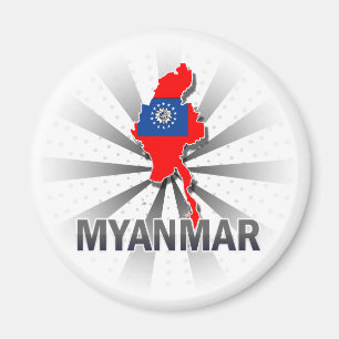Imã Mapa 2,0 da bandeira de Myanmar