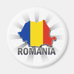 Imã Mapa 2,0 da bandeira de Romania