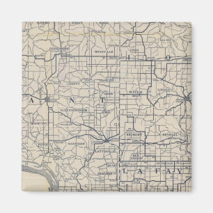 Imã Mapa 8 da Bicicleta de Wisconsin
