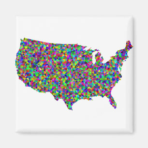 Imã Mapa abstrato da América