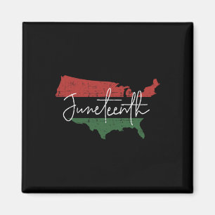 Imã Mapa Americano com Bandeira Pan-Africana para 11 d