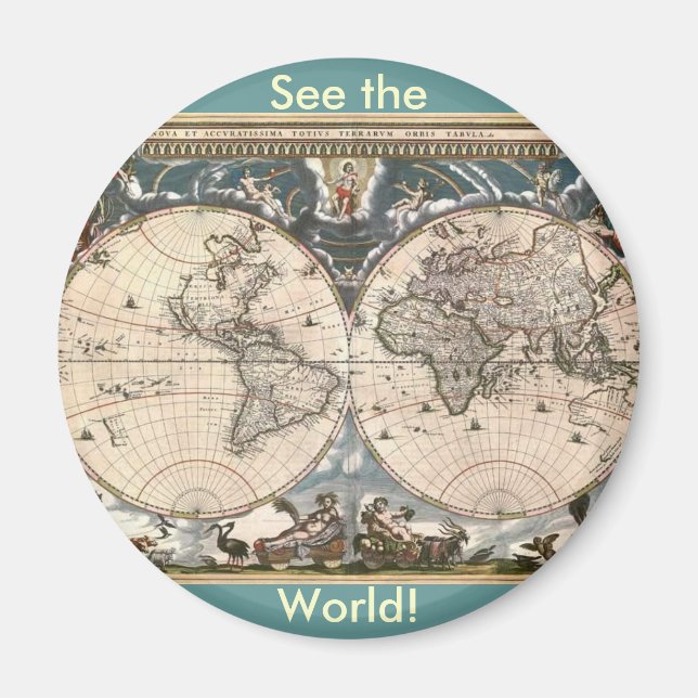 IMÃ MAPA ANTICO (Frente)