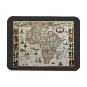 Ímã Mapa antigo da África, c. 1635