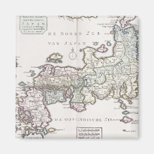 Imã Mapa antigo de Japão 1769