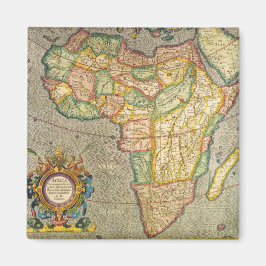 Imã Mapa Antiquado Gerardus Mercator da África