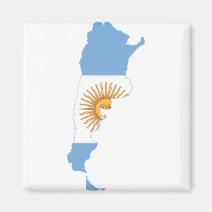 Imã Mapa AR da bandeira de Argentina