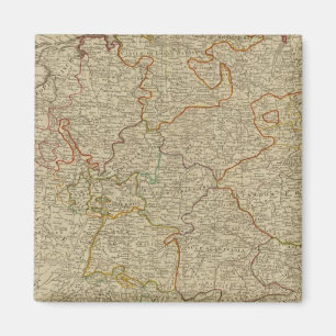 Imã Mapa atlas com coloração manual na Alemanha
