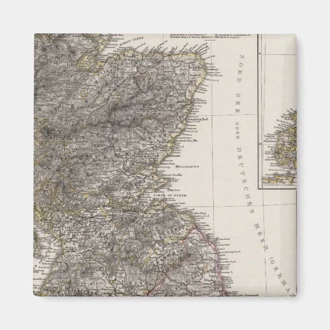Imã Mapa Atlas da Escócia 2 (Frente)