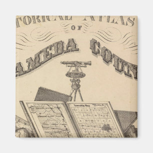 Imã Mapa atlas do Condado de Alameda