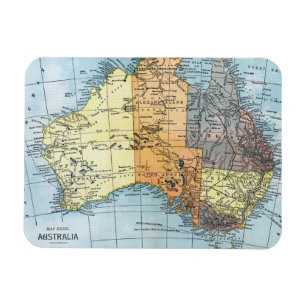 Ímã MAPA: AUSTRÁLIA, c1890