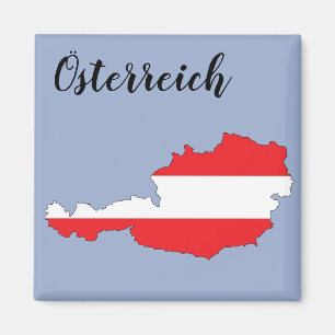 Imã Mapa austríaco da bandeira de Österreich Áustri