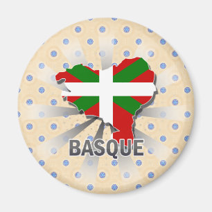 Imã Mapa Basque 2,0 da bandeira