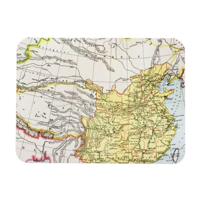 ÍMÃ MAPA: CHINA, 1910 (Horizontal)