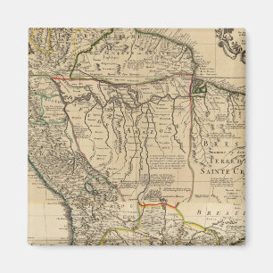 Imã Mapa composto da América do Sul