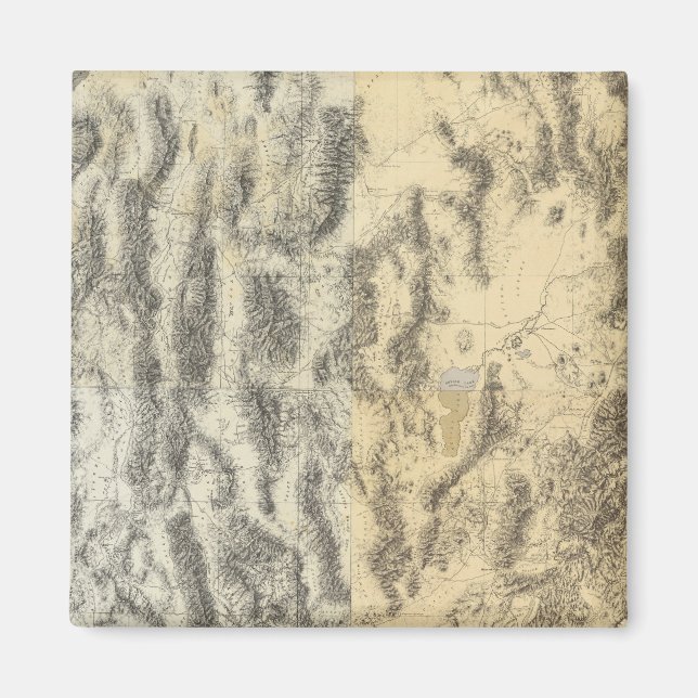 Imã Mapa composto de Arizonas, Nevada e Utah (Frente)