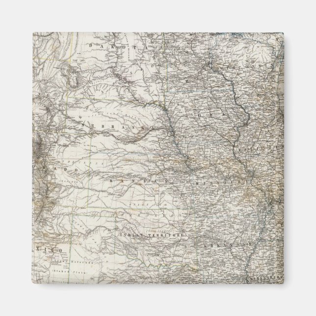 Imã Mapa composto dos Estados Unidos da América (Frente)