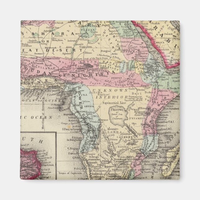Imã Mapa Da África (Frente)