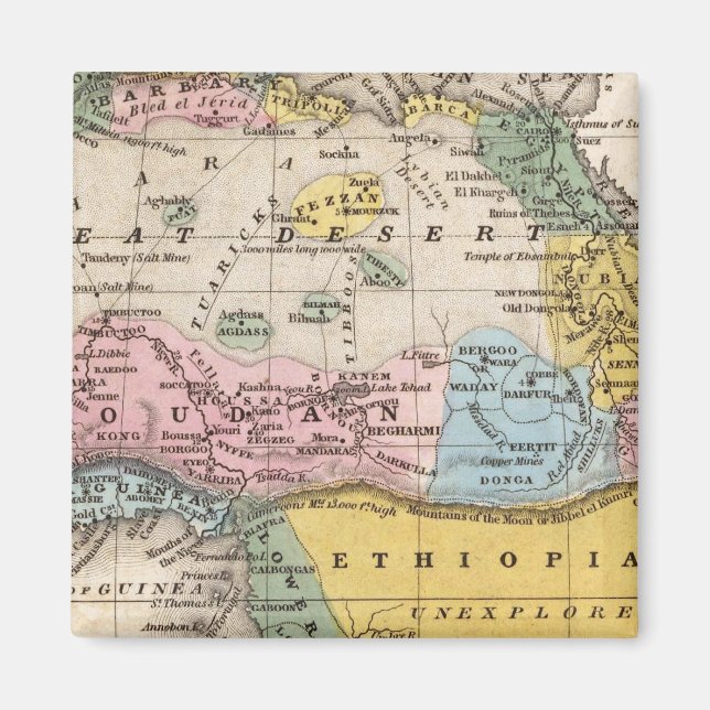 Imã Mapa da África (Frente)