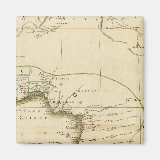 Imã Mapa da África Ocidental (Frente)