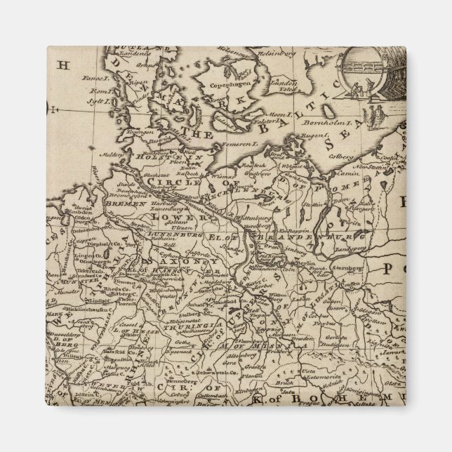 Imã Mapa da Alemanha (Frente)