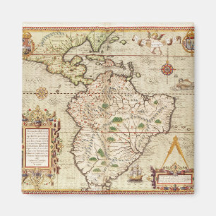 Imã Mapa da América Central e do Sul