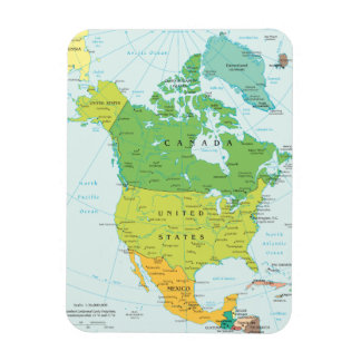 Ímã Mapa da América do Norte