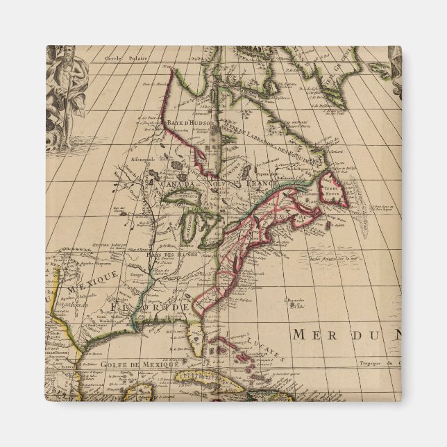 Imã Mapa da América do Norte 2 (Frente)