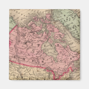 Imã Mapa da América do Norte por Mitchell