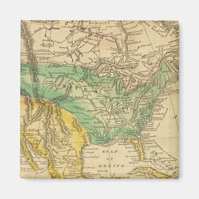 Imã Mapa da América do Norte por Worcester (Frente)