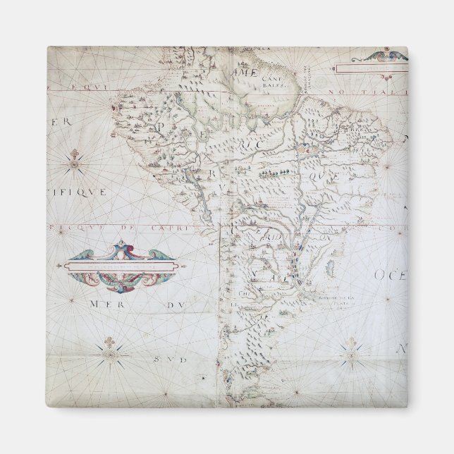 Imã Mapa da América do Sul (Frente)