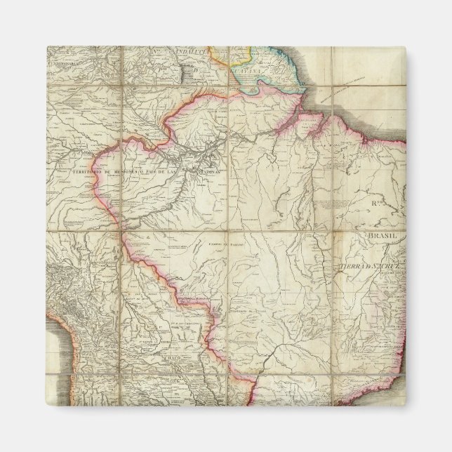 Imã Mapa da América do Sul 3 (Frente)