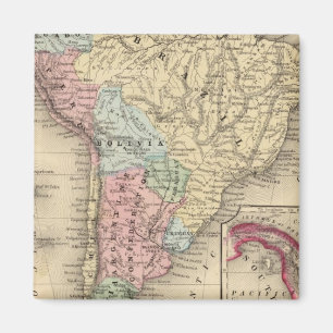 Imã Mapa da América do Sul por Mitchell