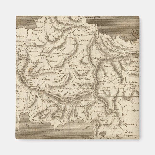 Imã Mapa da Ásia Menor por Arrowsmith (Frente)