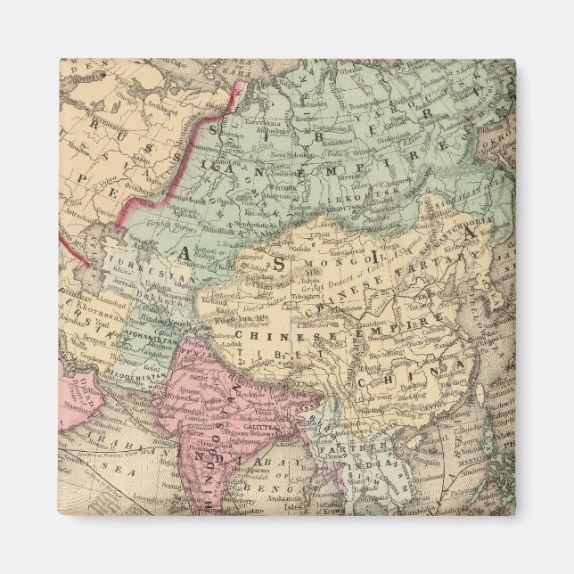 Imã Mapa da Ásia por Mitchell (Frente)