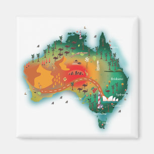 Imã Mapa da Austrália