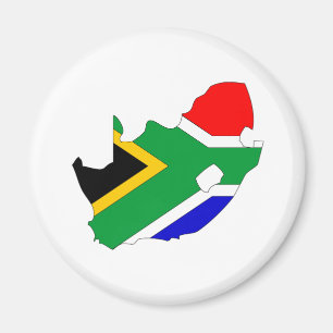Imã Mapa da bandeira de África do Sul sem redução