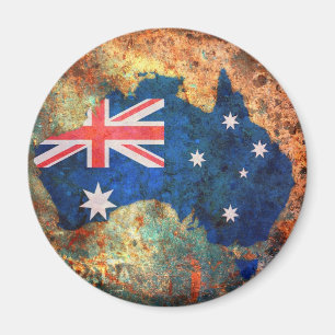 Imã Mapa da bandeira de Austrália