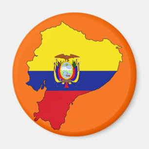 Imã Mapa da bandeira de Equador