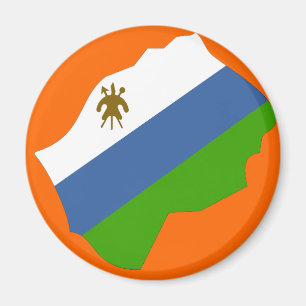 Imã Mapa da bandeira de Lesotho