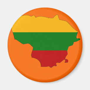 Imã Mapa da bandeira de Lithuania