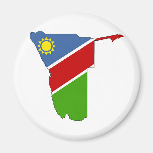 Imã Mapa da bandeira de Namíbia sem redução