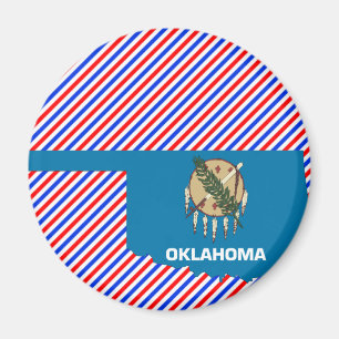 Imã Mapa da bandeira de Oklahoma