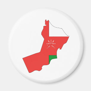Imã Mapa da bandeira de Oman sem redução