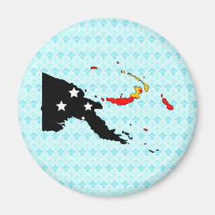 Imã Mapa da bandeira de Papuá-Nova Guiné sem reduç