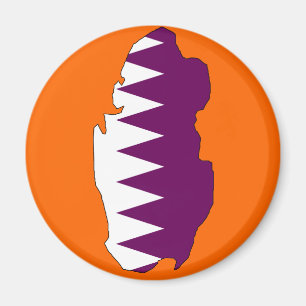 Imã Mapa da bandeira de Qatar