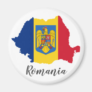 Imã Mapa da bandeira de Romania